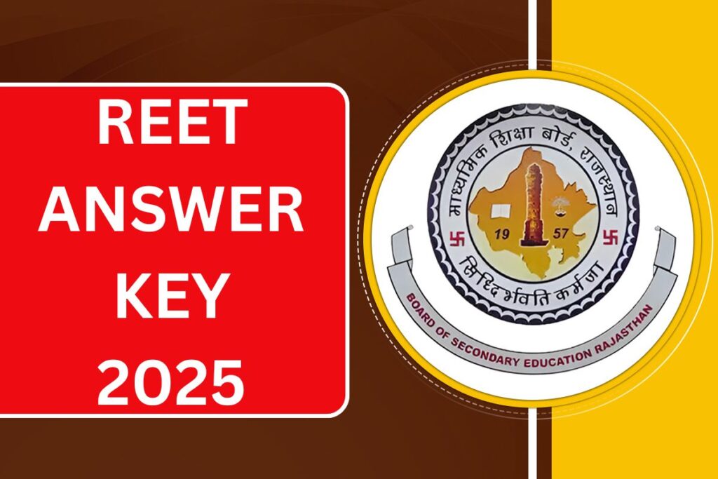 REET Answer Key 2025, Level 1, 2 Cut Off Marks